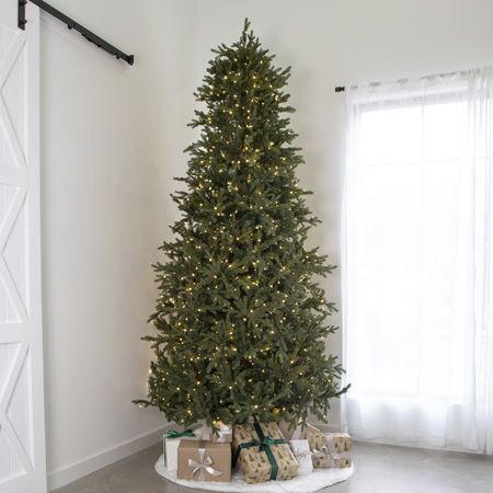 12' Indoor LED Mixed Douglas Fir Tree - Warm White