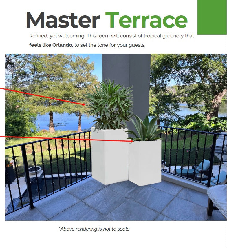 Panepinto Master Terrace Plants Deposit (50%) - Taxable Items